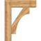 Ekena Millwork Westlake Block Rough Sawn Bracket w/ Offset Brace, Western Red Cedar, 8"W x 28"D x 36"H BKT0806X28X36WTL05RWR - alternate 3